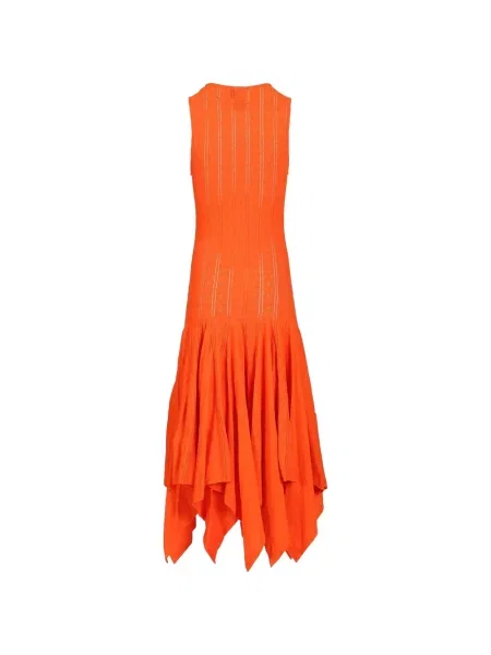 Rochie midi Loewe tricotate portocaliu