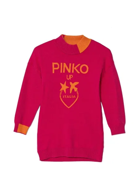 Sukienka mini dziecięca Pinko różowa