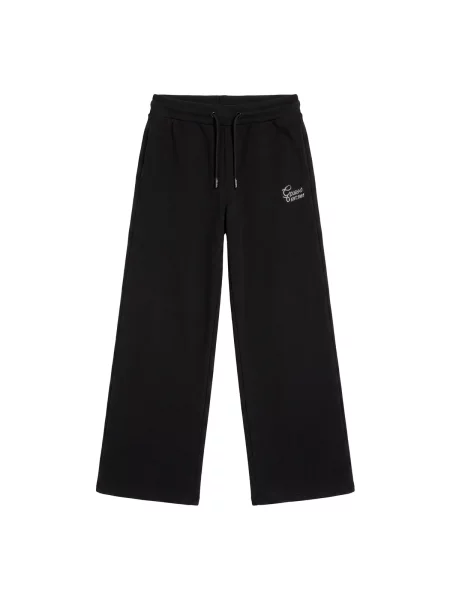 Pantaloni palazzo copii Guess negru
