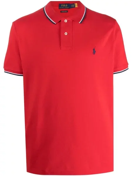 Vunene prugaste čarape Polo Ralph Lauren s vezom ružičasta