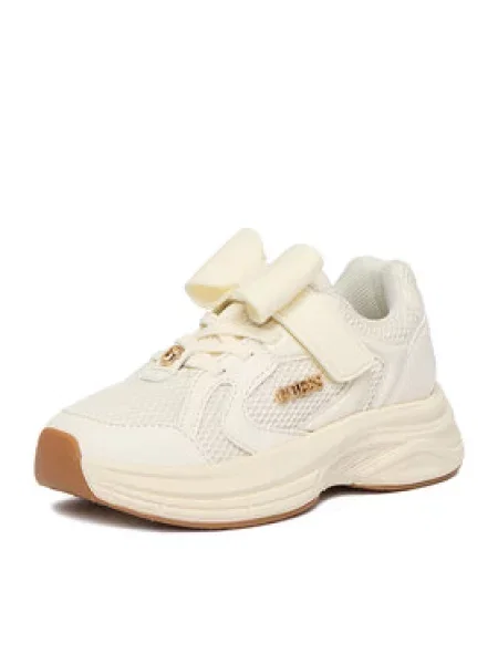Sneakersy Guess Écru
