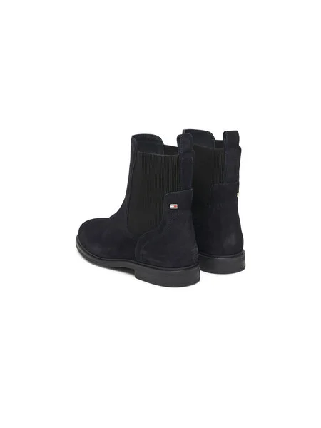 Tommy Hilfiger Semišové topánky chelsea FLAG SUEDE CHELSEA BOOT