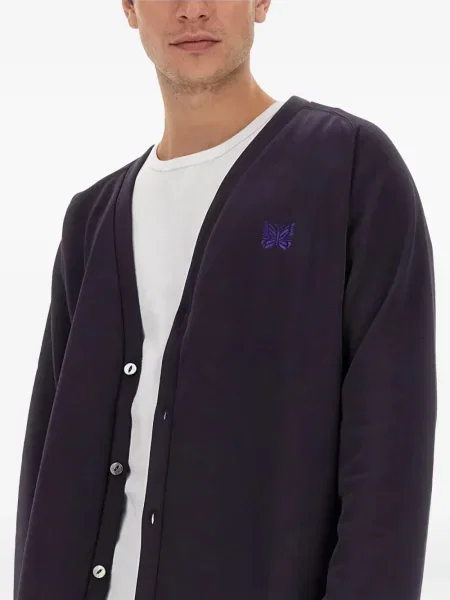Cardigan Needles cu broderie violet