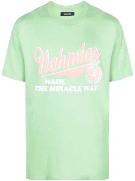 Tricou Nahmias cu imagine verde