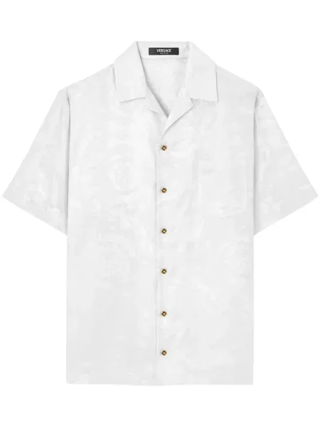 Cămașă Versace din jacard alb
