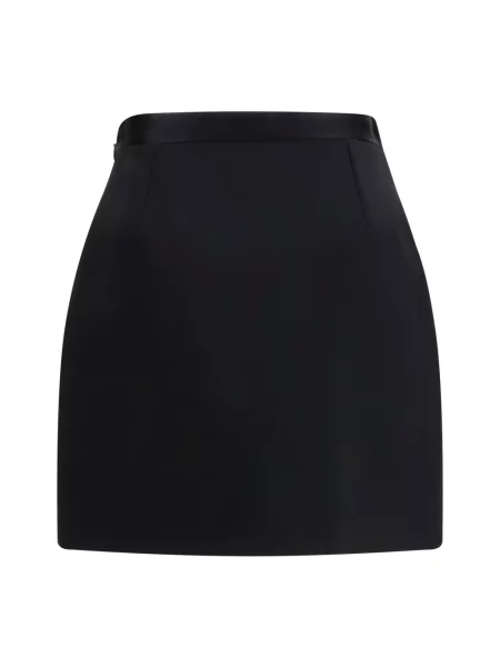 Spódnica mini Versace wełniana czarna