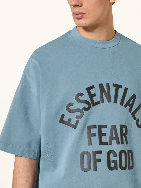 Essentials Fear Of God Tričko Oversize modrá