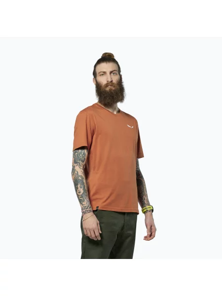 Tricou pentru bărbați Salewa Eagle Vocab bombay brown maro