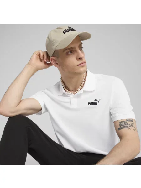 Koszulka polo Essentials z logo No. 1 z piki białe