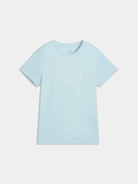Спортивна футболка PUMA Tad Essential W Cf Logo Tee комбінований верх синій