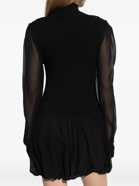 Rochie mini Frame transparente de costum negru