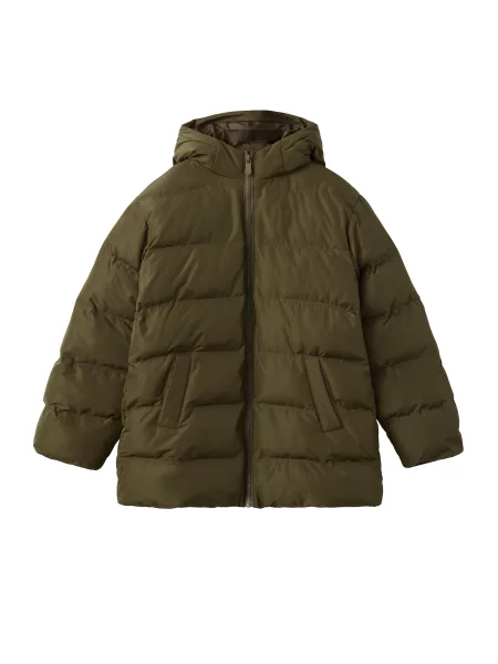 MANGO KIDS Geacă de primăvară-toamnă AFRILONG' verde