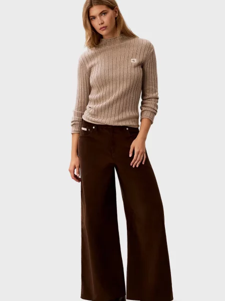 Вельветовые брюки Calvin Klein Jeans коричневые