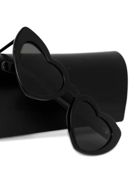 Слънчеви очила Saint Laurent Eyewear със сърца черно
