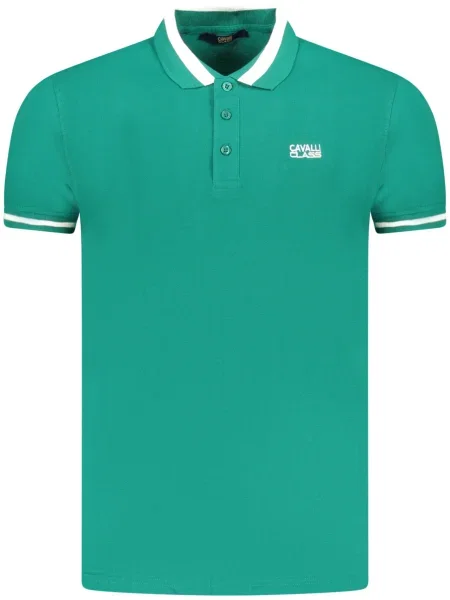 Polo Cavalli Class cu mâneci scurte verde