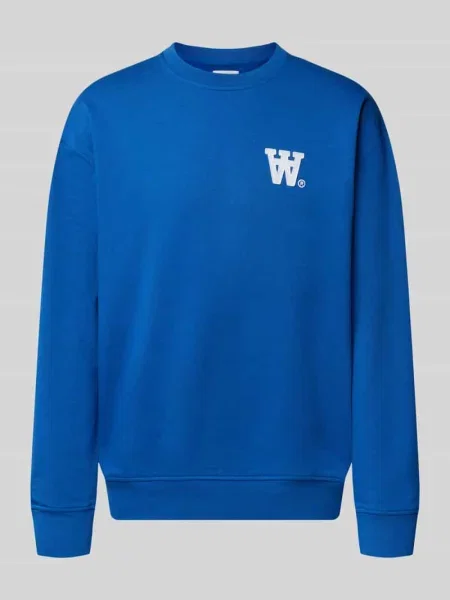 Bluza z naszywką z logo model ‘Noel’ Wood Wood niebieska