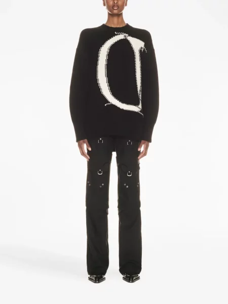 Maxi svetr Off-white bílý