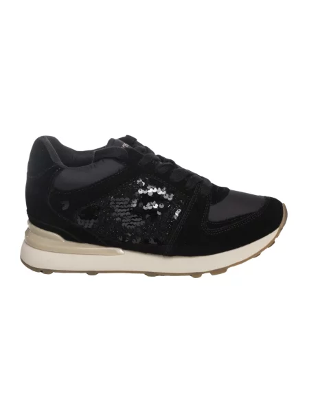 Sneakersy Gioseppo skórzane na koturnie czarne