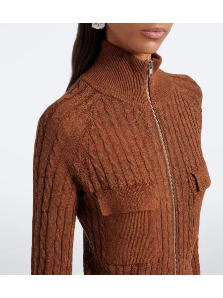 Rochie Aya Muse de mătase maro