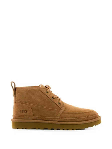 Ghete desert Ugg cu șireturi din dantelă maro