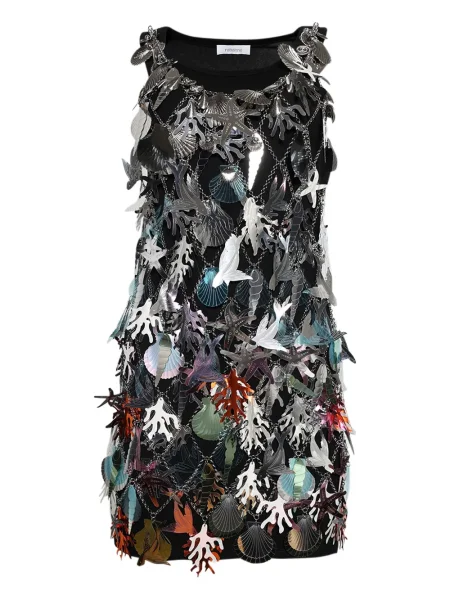 Rochie mini Rabanne de costum argintiu