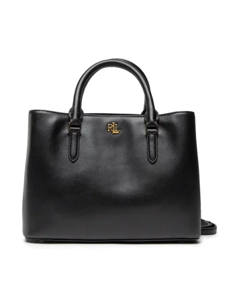 Lauren Ralph Lauren bőr táska fekete