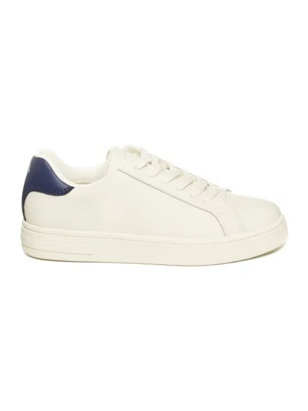 Sneakersy Armani Exchange skórzane białe