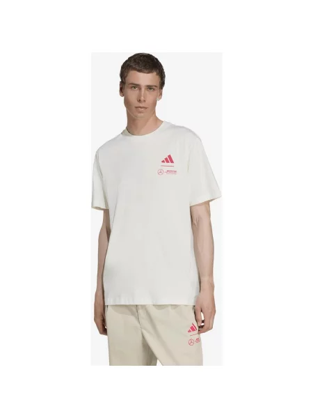 Koszulka Adidas Mercedes AMG Petronas Formula One krótki rękaw pomarańczowy XXL biały