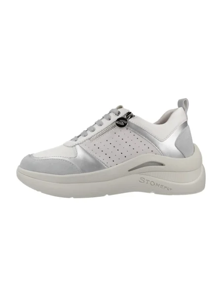 Pantofi Stonefly din velur alb