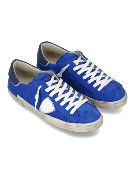 Buty do tenisa Philippe Model zamszowe do tenisa niebieskie