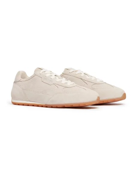 Sneakersy Mallet London zamszowe beżowe