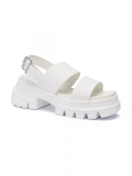 Tommy Jeans Sandale alb