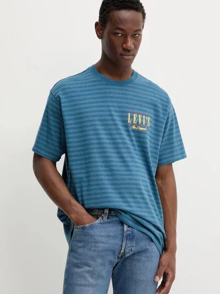 Тениска Levi's лилаво с принт