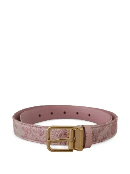 Cu centură curea Dolce & Gabbana din jacard roz