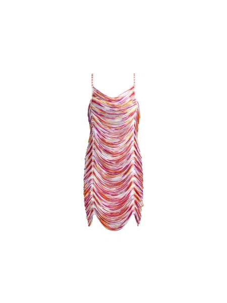 Lniana krótka sukienka Missoni