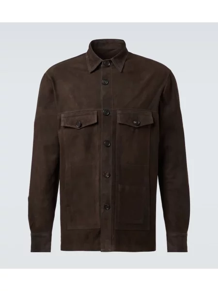 Jakna Thom Sweeney iz semiša rjava