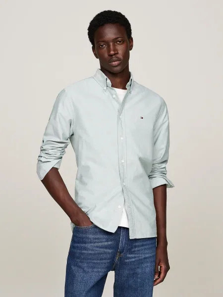 TOMMY HILFIGER Cămașă Heritage pastel verde