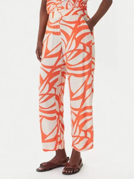 Kalhoty z materiálu LOLA CASADEMUNT oranžové