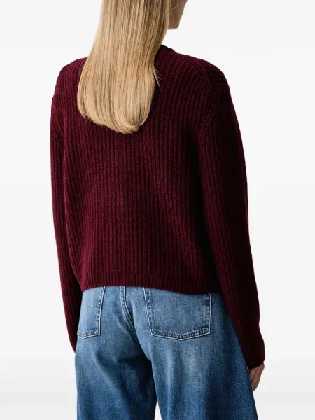 Cardigan Barbour tricotate roșu