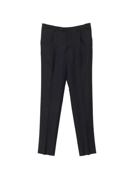 Pantaloni Canali de lână albastru