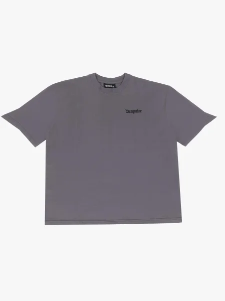 Dropsize Tricou gri negru