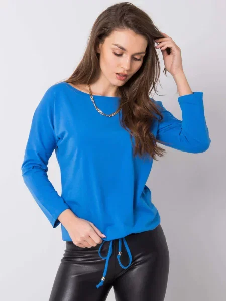 Bluză Fashionhunters albastru