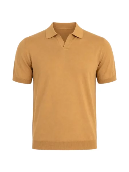 Scurt tricou Diktat tricotate galben