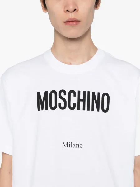 Tricou Moschino cu imagine alb