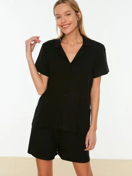 Piżama Trendyol czarna