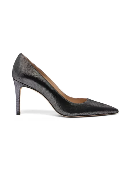 Czółenka Stuart Weitzman skórzana szara