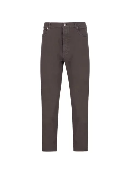 Pantaloni Brunello Cucinelli cu 5 buzunare maro