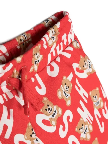 Szorty dziecięce Moschino czerwone