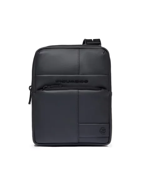 Torba crossbody Piquadro skórzana czarna