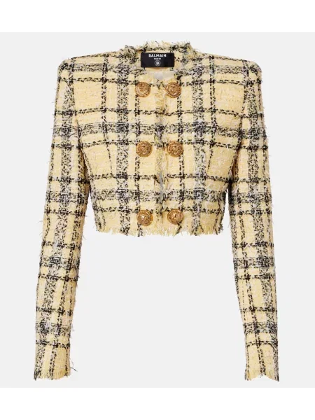 Geacă Balmain din tweed